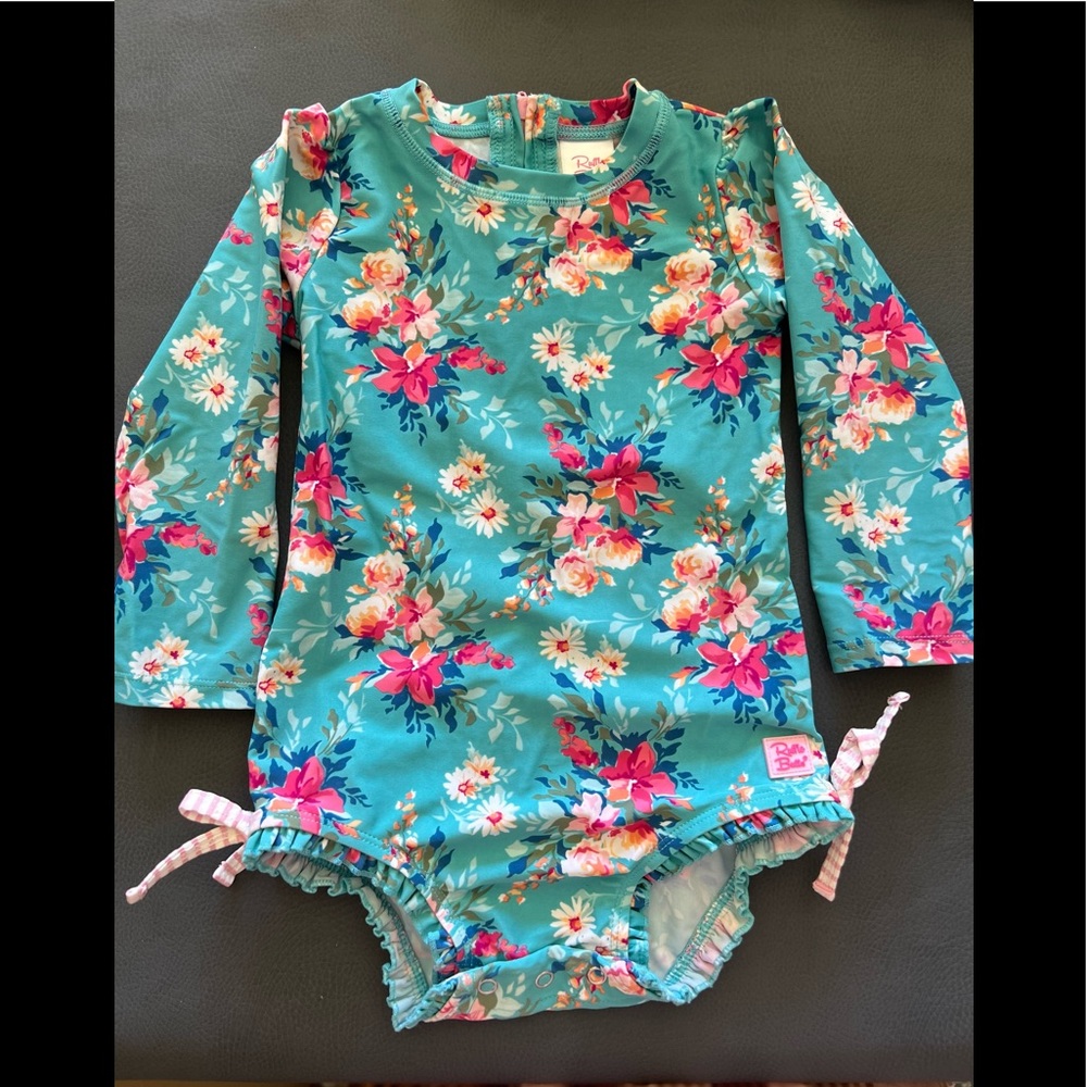 EUC Ruffle Butt one piece EUC 2T